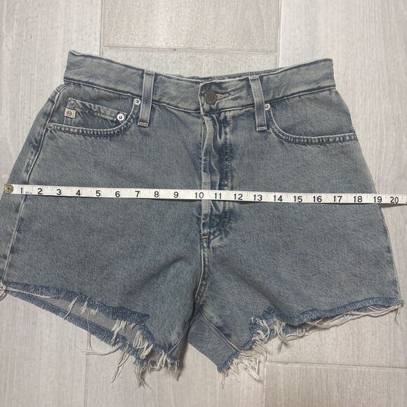 Womens Denim Jean Shorts 29R By AG Alexxis High Waist Y2K vibe Cutoff Distressed - Picture 6 of 9